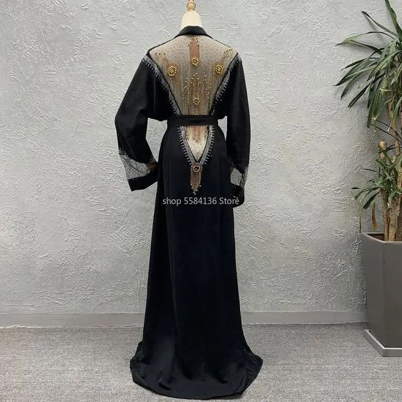 Мусульманский алмаз расшитый бисером абайас мусульманский абайя женский полная