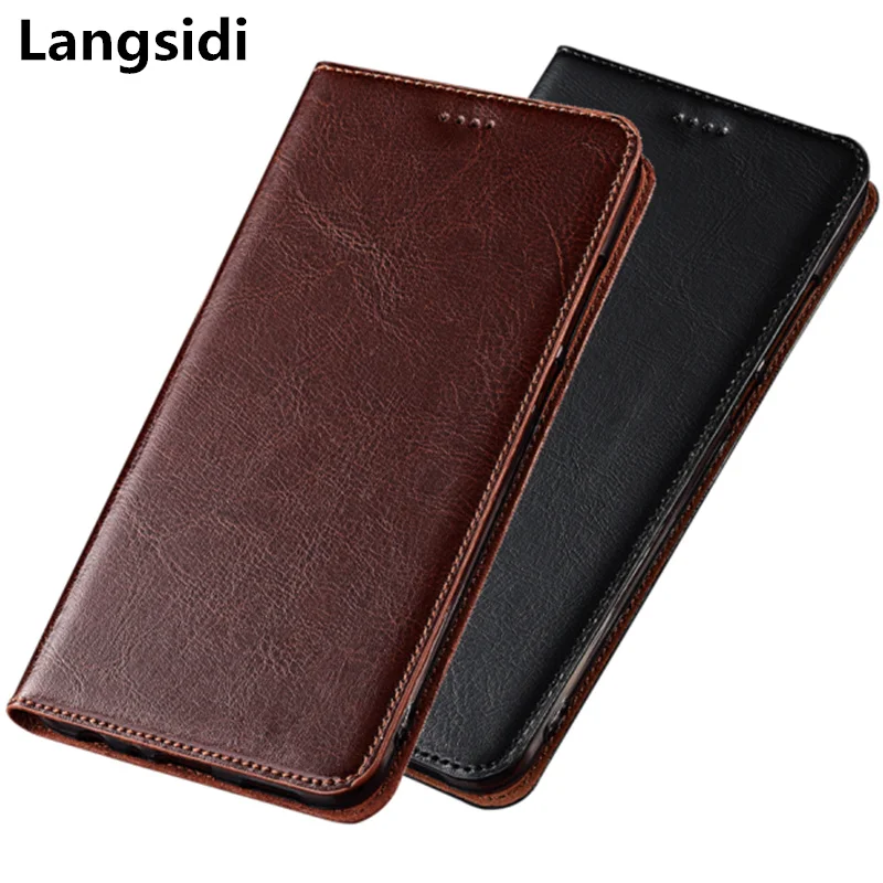 Genuine leather magnetic flip case coque for Huawei Mate 10 Pro phone bag card slot holder funda | Мобильные телефоны и