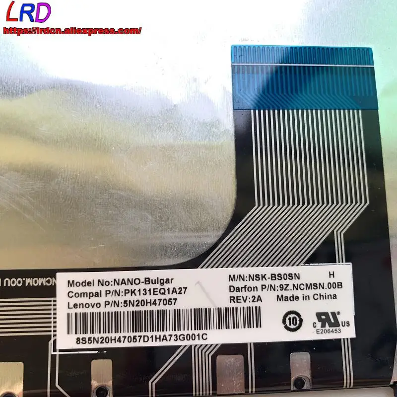 Новая Оригинальная английская клавиатура для ноутбука Lenovo Ideapad 100-14IBY Teclado 5N20H47057 |