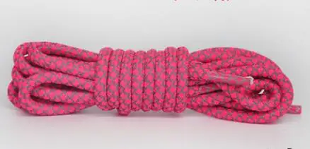 1 pair 1 пара, круглый светильник, шнурки для обуви, Полиэстеровые шнурки, Ботинки martin, кроссовки, спортивные шнурки, светоотражающие шнурки 120 см - Цвет: 1 pair
