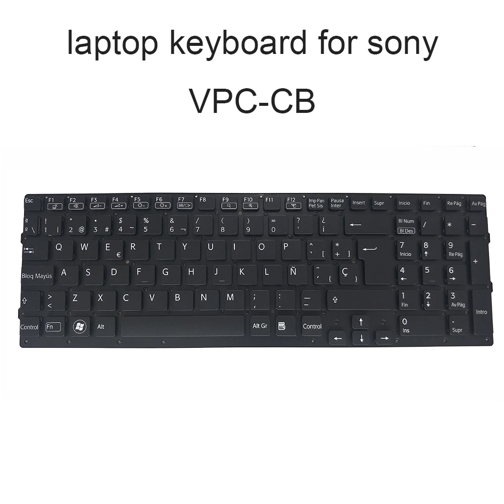 Сменные клавиатуры VPCCB для Sony VAIO VPC CB CB19 SP с испанской черной клавиатурой