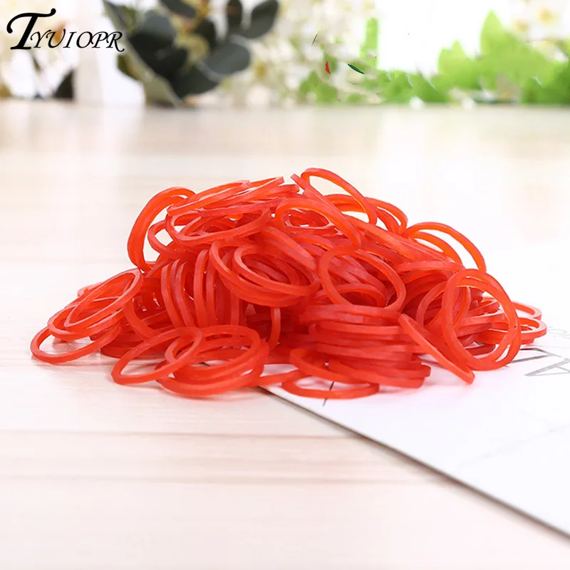 

16*1.4mm Red Office Rubber Ring Rubber Bands Strong Elastic Bands Stationery Holder Band Loop School Office Supplies