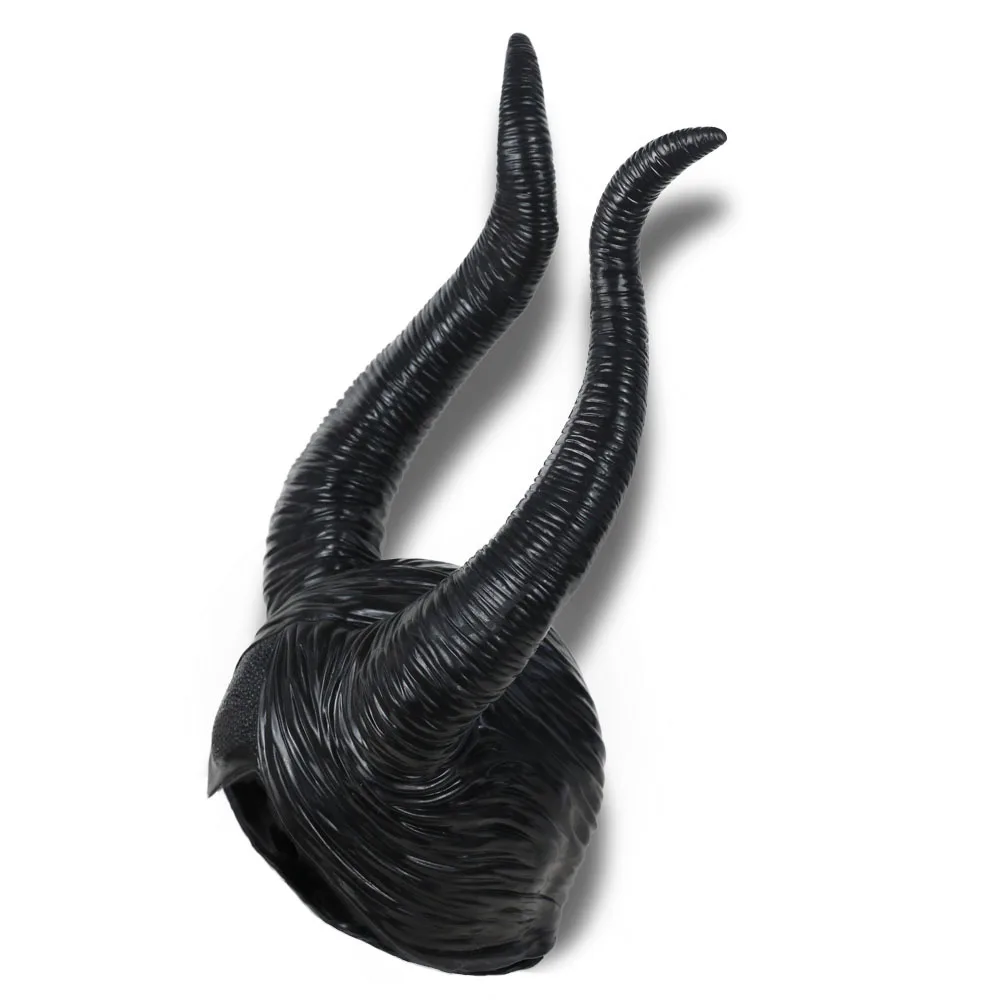 Дьявол Рога Maleficent Mistress of Evil головные уборы маска косплей реквизит черный