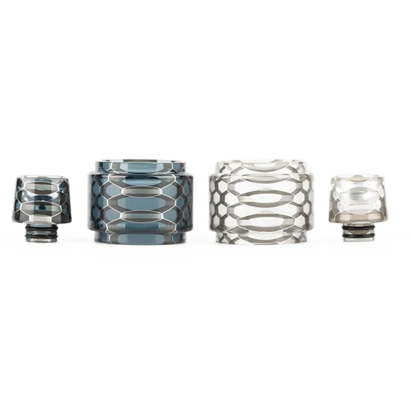 

New Drip Tip 510 Resin Cigarette Holder Accessories +Honeycomb Glass Tube Resin Mouthpiece for TFV8 Big Baby/TFV12 High Quality