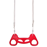 children outdoor trapeze bar pull up gym rings multifunction plastic sports ring swing