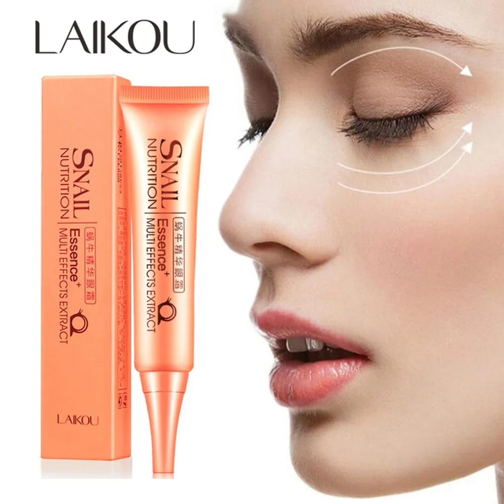 

LAIKOU Snail Eye Cream Essence Moisturizing Lift Firming Anti-Aging Eye Serum Dark Circles Eye Bags Removal Repair Eye Care 30g