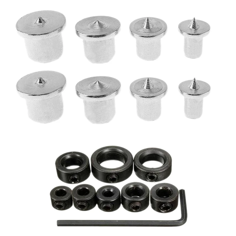 

8 шт. бурильные стоп-бит воротник комплект Drill глубина Стопорные муфты 8 шт. дюбель и шип шпильки центральной точки дюбель для деревообработк...