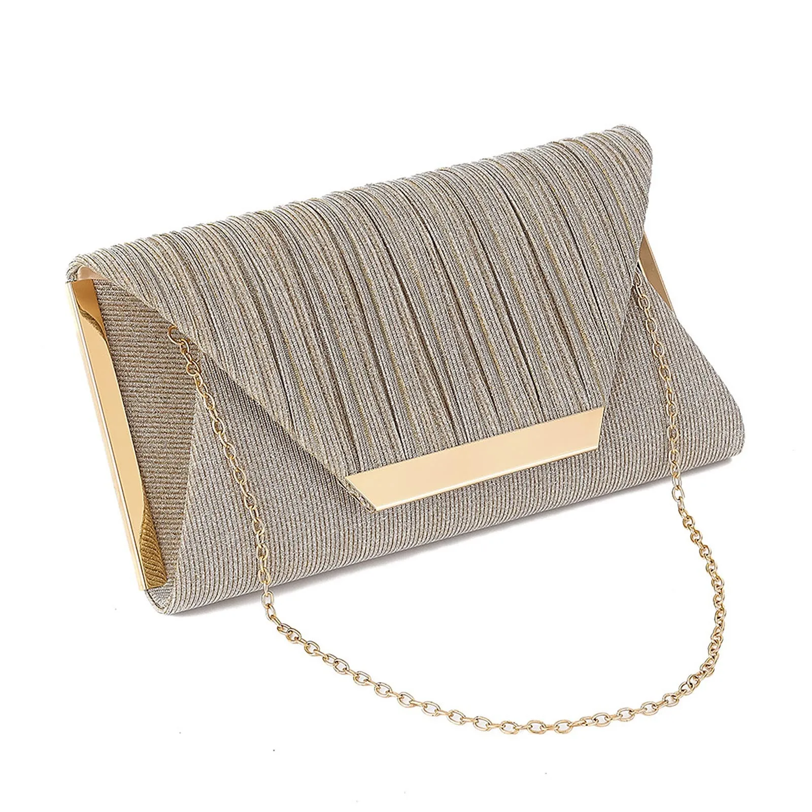 

Fashion Womens Evening Bags 2021 Handbags with Metal Handle Tassel Clutch Chain Shoulder Purses Design for Lady Wedding Party