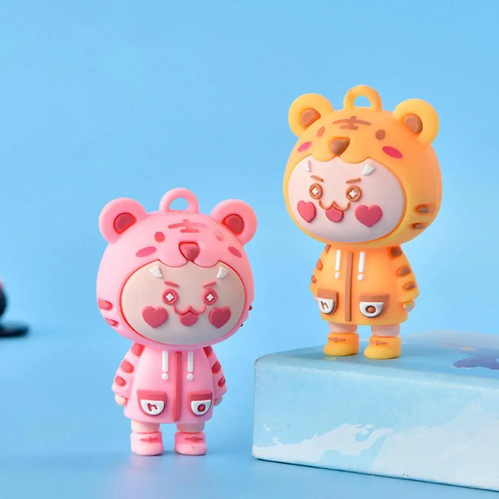 Подвеска для сумки в форме тигра забавное выражение подвесной дизайн с гладкой