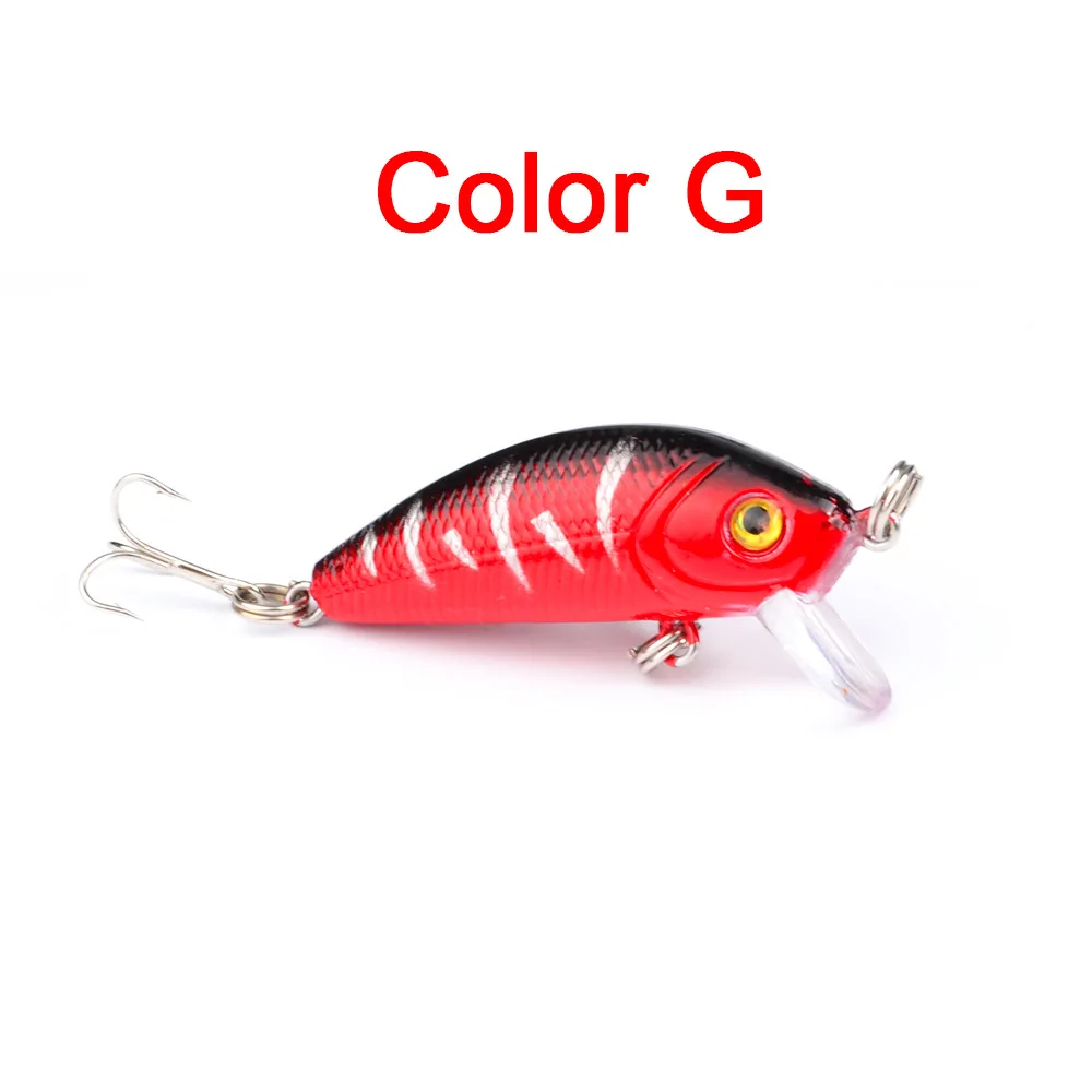 Color G Маленькая приманка для рыбной ловли Minnow, 50 мм, 3,9 г, верхняя жесткая приманка, японская приманка, воблеры для рыбной ловли, искусственная приманка-рыба, мини-приманки - Цвет: Color G