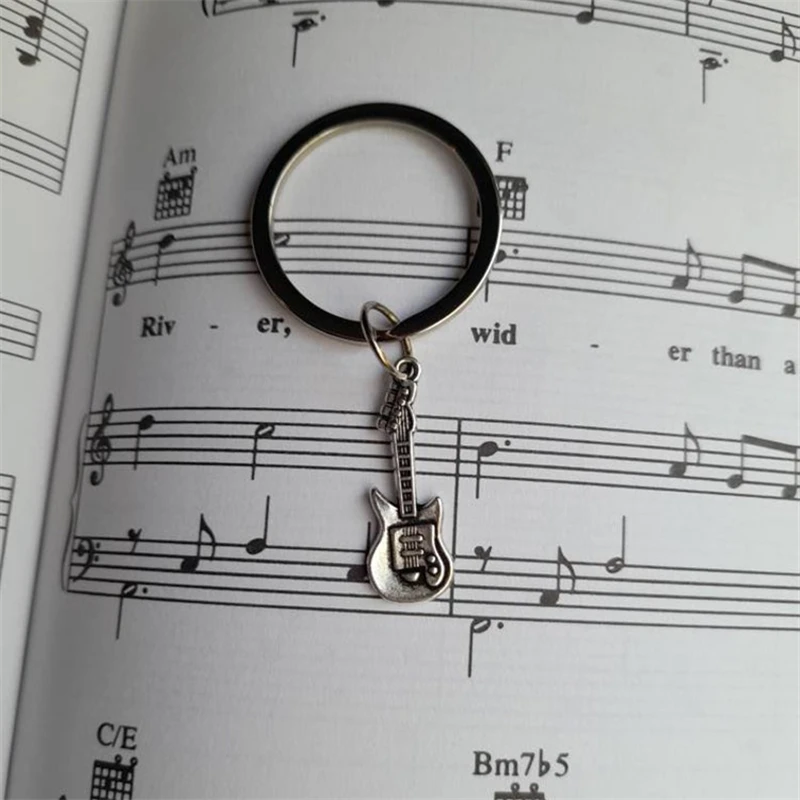 

Guitarist Keyring, Guitar Keychain, Guitar Stocking Fillers, Guitar Accessory, Music Gift, Musician Gift