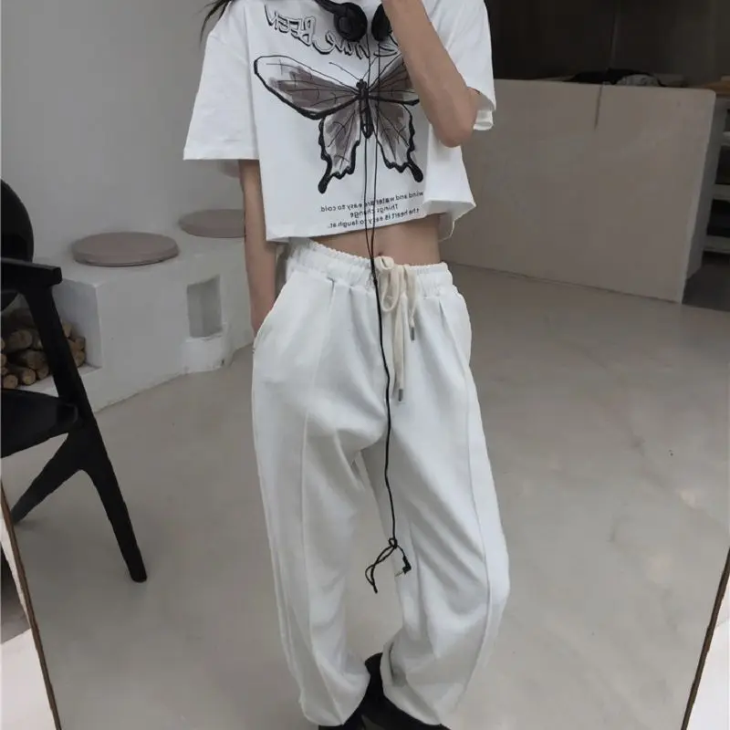 

Butterfly Printed Trendy Harajuku Tees Kawaii Women's T-shirt Summer Vintage Gothic Style Streetwear y2k Short T-shirt Sexy Tops