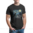 Мужская Уличная одежда, модная футболка Винсента Ван Гога, послеимпрессионистского художника, звездная ночь, часы, одежда в стиле Харадзюку