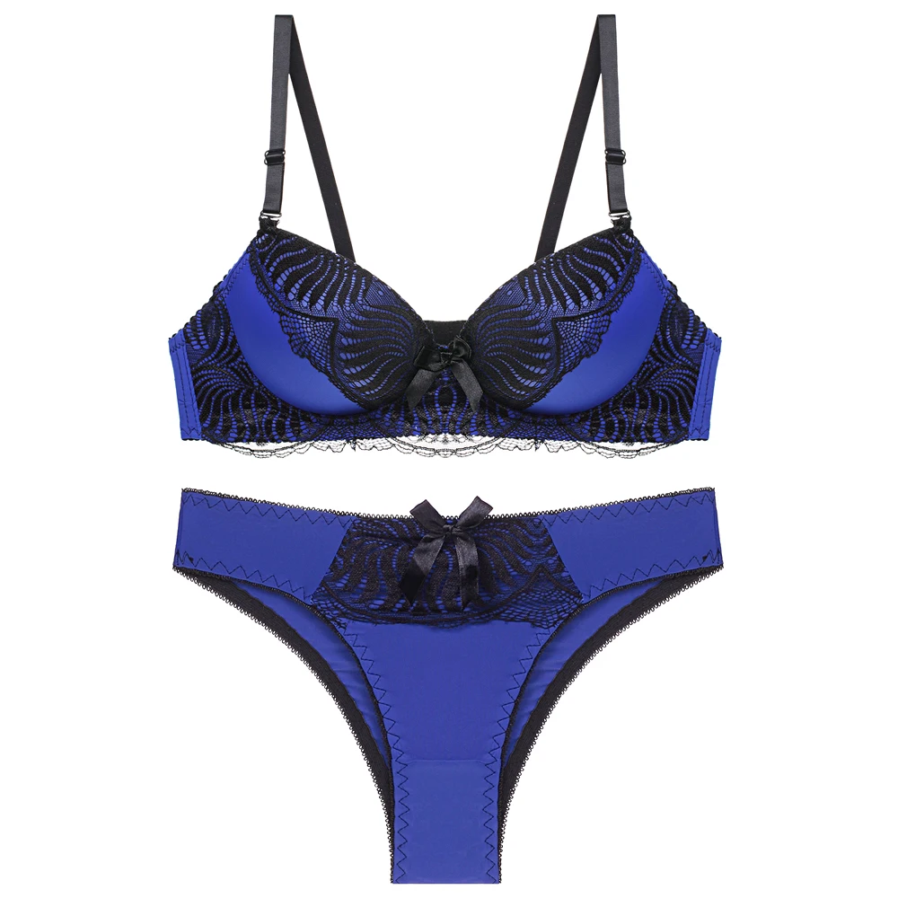 

Новый модный сексуальный кружевной бюстгальтер, комплект нижнего белья большого размера с чашкой BC, комплект нижнего белья со стальным кол...
