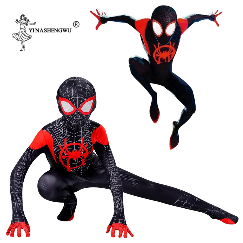 Красный костюм Человека-паука; Spider-man костюмы для взрослых и детей; Черный Spider-man; одежда для костюмированной вечеринки; Детский костюм Человека-паука