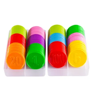 10 шт.лот! Пластиковая Покерная фишка для игровых жетонов, Пластиковые монеты, семейные Клубные настольные игры, игрушка, креативный подарок для детей