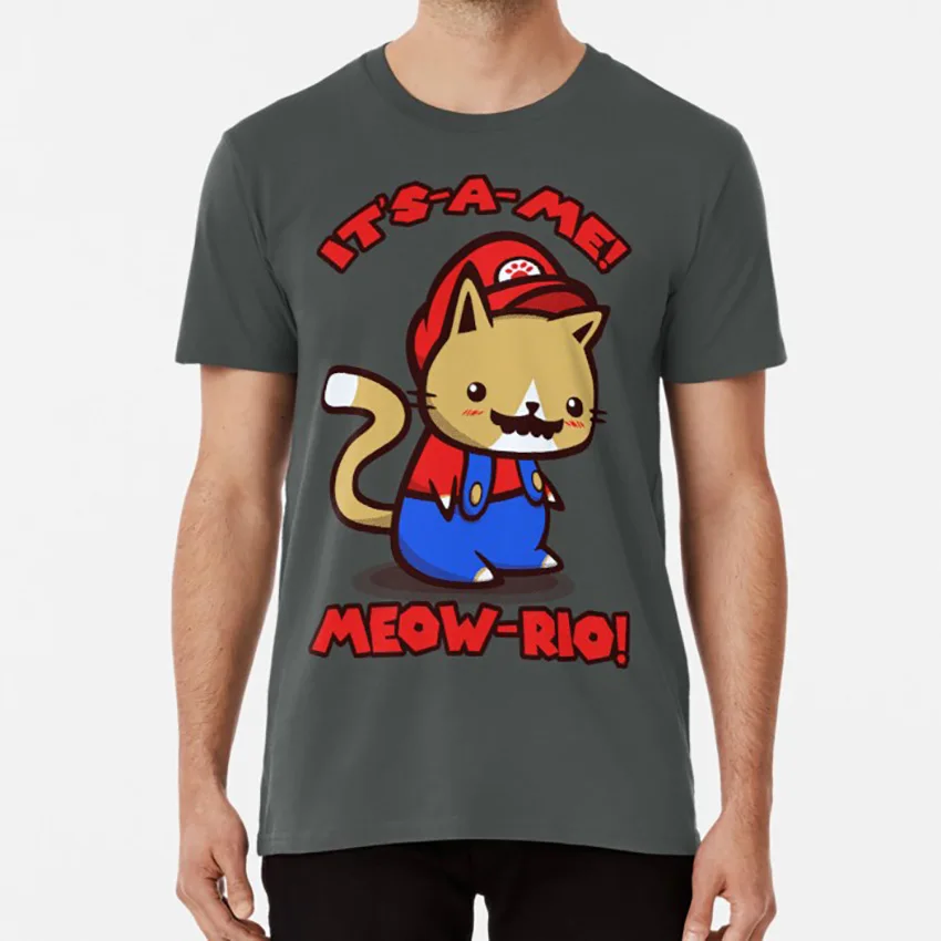 Это а я! Мяу Рио! (Текст ver.) Футболка &quotМарио&quot &quotЛуиджи персик&quot &quotbowser&quot