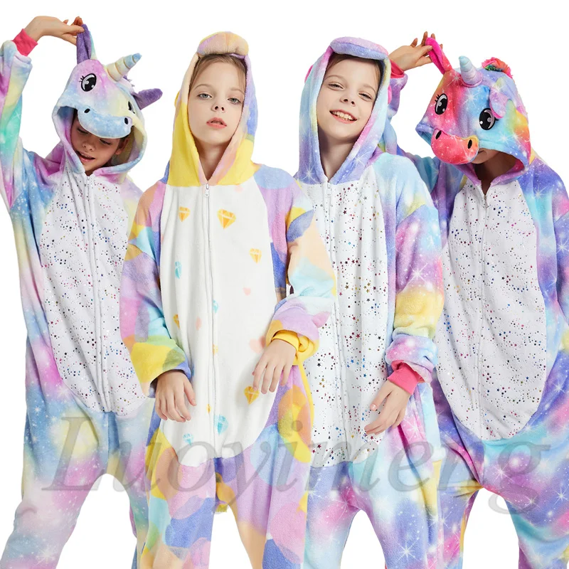 

Kigurumi Unicorn Pajama Stitch Adult Animal Onesie Women Men Couple Pajamas Winter Pijamas Suit Panda Sleepwear Flannel Pyjamas