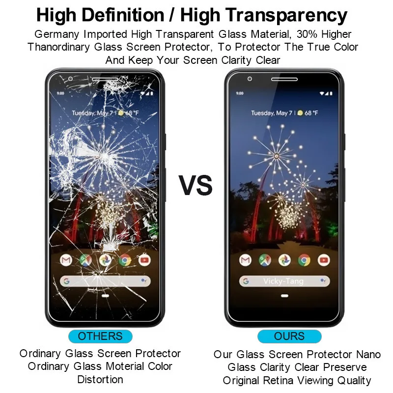 Высококачественное Стекло премиум класса для Google Pixel 2 3 4 3a Xl Lite 1 lite Защитная