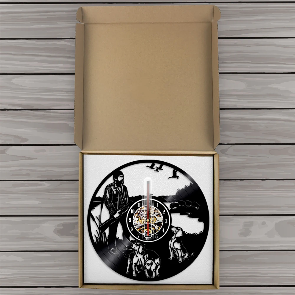 Хантер винтовка собака виниловый задник для фото с изображением запись