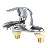 bathroom sink faucet chrome and spray shower head deck mounted basin mixer taps home improvement accessories parts