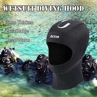 new unisex 3mm neoprene diving hat stretch wetsuit hood winter cold proof head cover for underwater swimming surfing kayaking