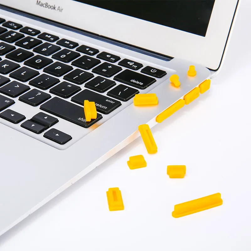 12 шт. цветная мягкая силиконовая Пылезащитная заглушка для Macbook Air 1" 11" retina порты ноутбука резиновая Пылезащитная заглушка Cov