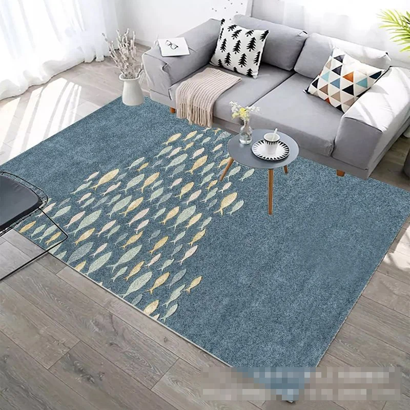

Modern Simple Nordic Ink Abstract Living Room Carpet Coffee Table Bedroom Bedside Door Mat Rug Bedroom Decor