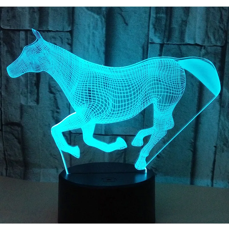 Светодиодный ночсветильник для бега 3d-лампа с 7 цветсветильник света украшения