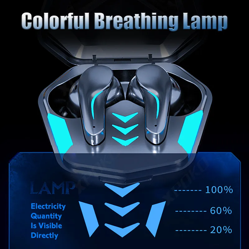 2022 Bluethooth 5.1 Earphone Colorful Breathing Stero Sound Wireless Headphones Noise Cancelling Zero Delay Gaming Headset Gamer |