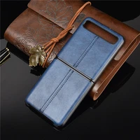 protective cover leather phone case for samsung galaxy z flip phone accessories split phone shell