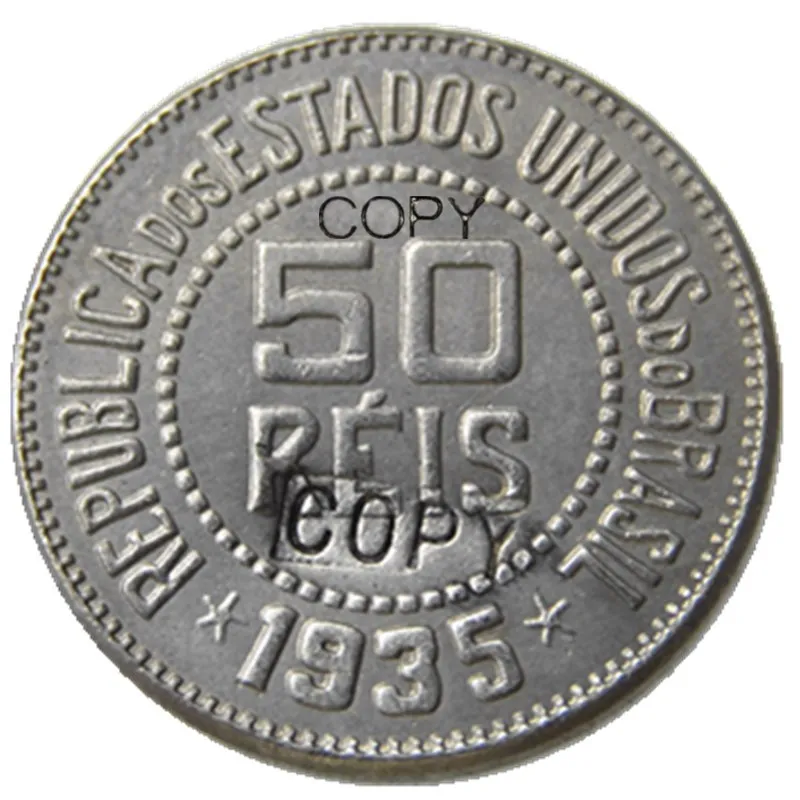 Бразилия 1935 50 Reis медь-копия из никеля монет