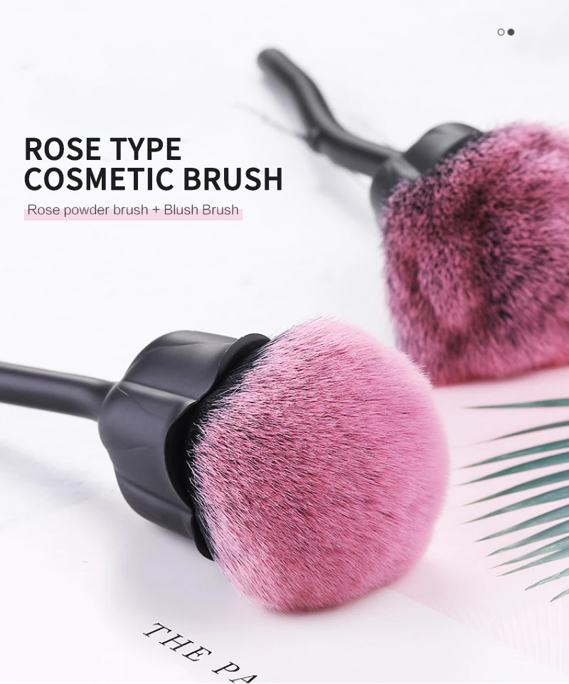 Пудра румяна макияж косметика инструмент одиночная Роза цветок Дизайн ногтей