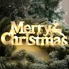 Светодиодный ночник с 3D буквами светильник настенное украшение для дома, светодиодный Рождественский ночник с надписью для вечеринки, комнатное украшение