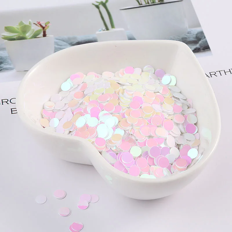 Ультратонкие Блестки для ногтей в горошек 3 мм 4 блестки домашних животных