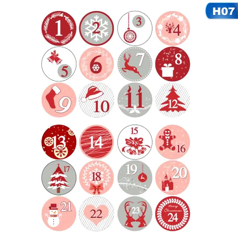 24 шт. джутовые пакеты с календарем и обратным отсчетом | Дом сад