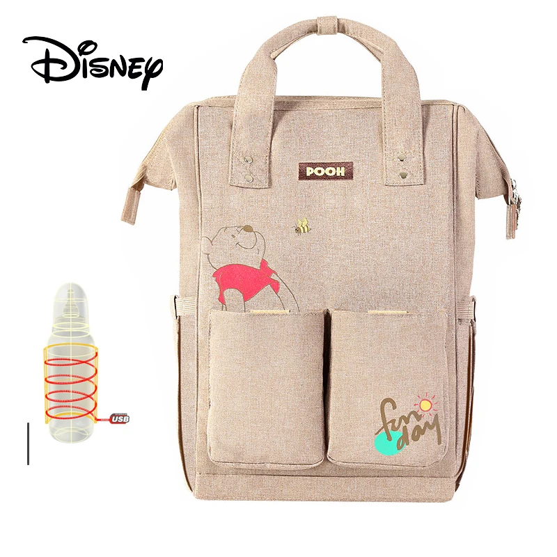 Disney Minnie Mummy сумка для беременных, брендовый usb-обогреватель, Большая вместительная детская сумка, рюкзак для путешествий, сумка для ухода за ребенком - Цвет: 105