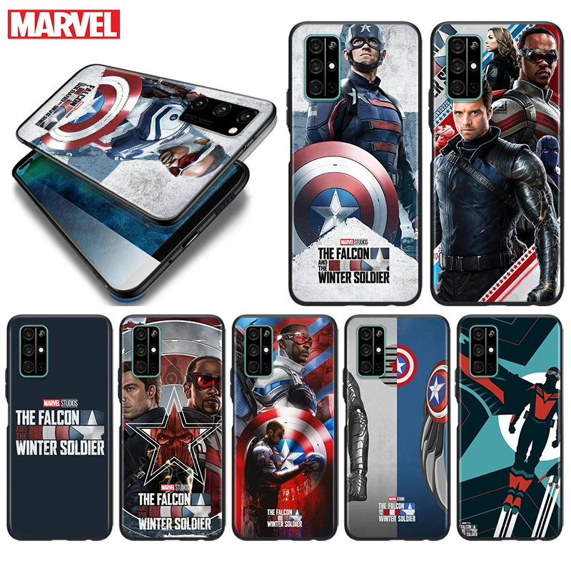 

Silicone Cover The Falcon and the Winter Soldier For Honor 9 9S 9A 9C 9X 9N 9i V9 10 10i 10X X10 Lite Pro Shockproof Phone Case