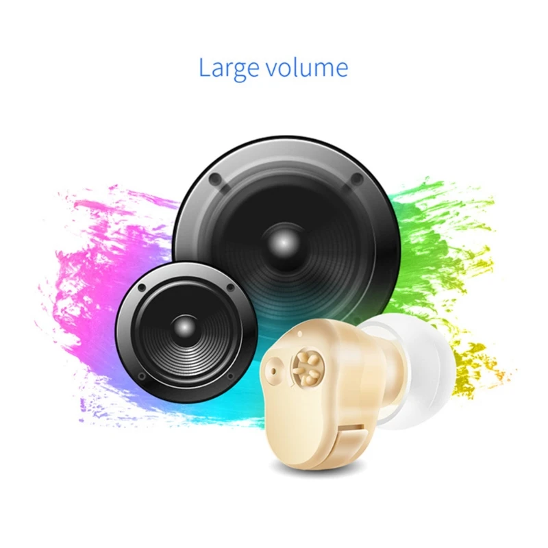 

Mini Sound Amplifier Ear Sound Enhancer Noise Reduction Speech Feedback Cancel