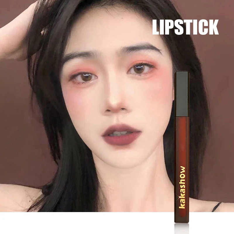 

6 Colors Velvet Lipstick Vivid Colour Non-stick Cup Long Lasting Lip Glosses For Women Girl Lipstick Maquiagem Maquillaje