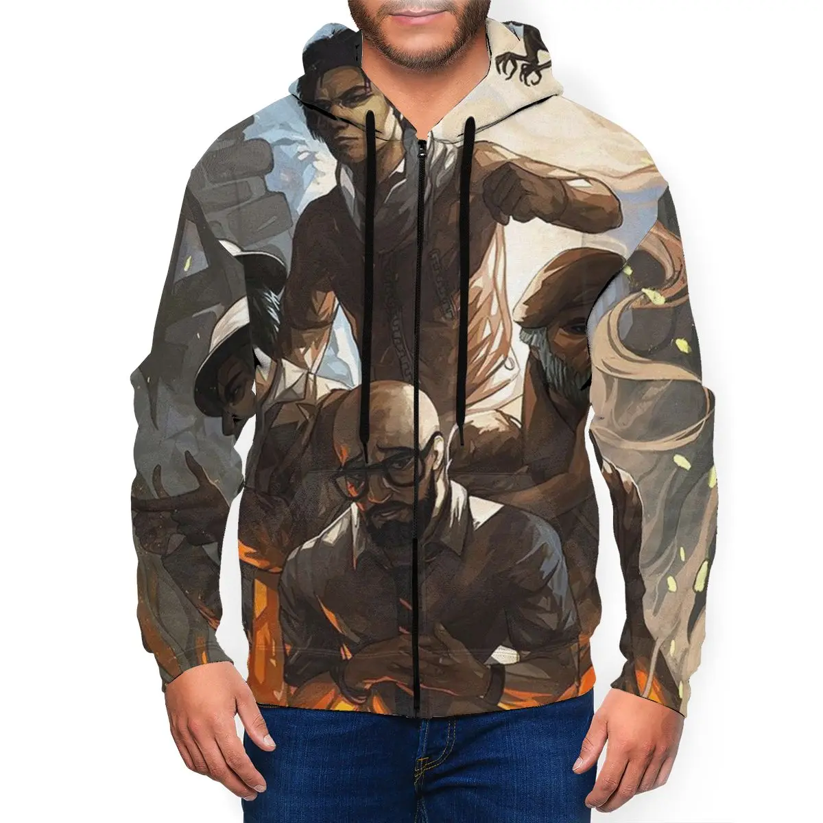 

Dead By Daylight Anime 3D Printed Zipper Hat Hoodie for Men Women Fashion Fall Sweaters