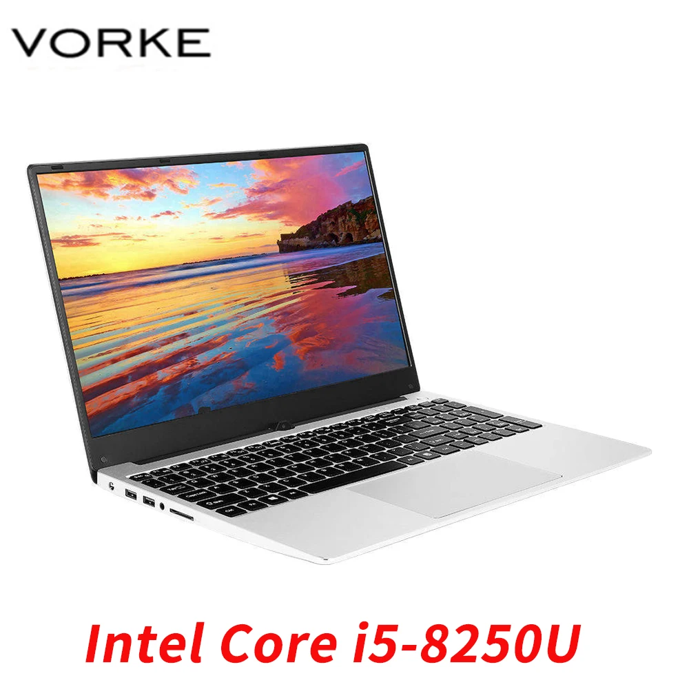 [Бесплатная доставка DHL] Ноутбук VORKE 15 ноутбук Intel Core i5-8250U металлический корпус 6