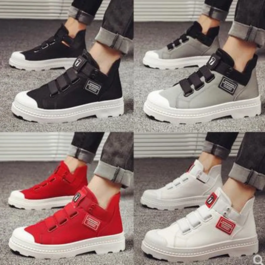 Новинка 2020 парусиновая обувь Мужская модная повседневная красные белые superstar