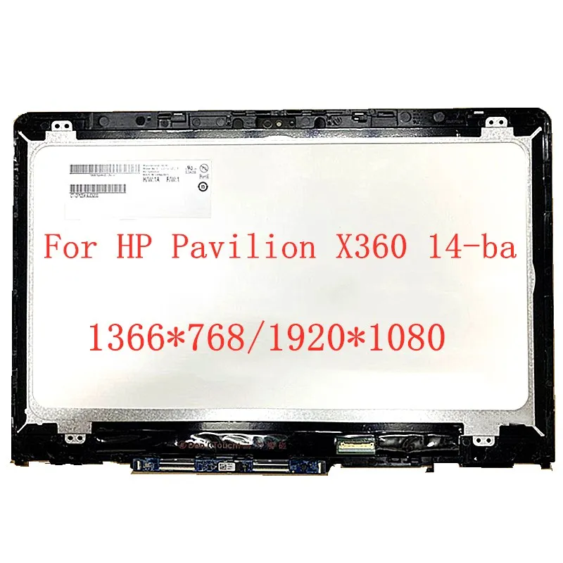 ЖК экран для ноутбука HP Pavilion X360 14 ba B140HAN02.0 сенсорный IPS дисплей с рамкой