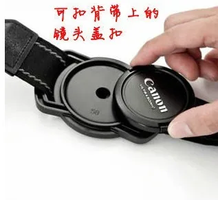 BIZOE SLR Camera Universal Center Pinch Anti-lost Camera Lens Cap Holder Keeper Buckle For Canon/Sony/Nikon sony dlsr Lens Cap zomei soft focus effect diffuser lens filter for sony canon nikon 52mm lens slr camera d5200 d5300