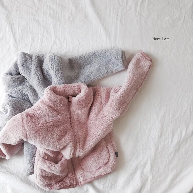 Новая детская одежда на осень и зиму утолщенная куртка для девочек простое