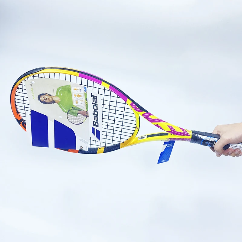 Newest Professional Technical Type Carbon Fiber Tennis Racket Training Advanced Nylon Wire Raqueta De Tenis With Bag | Спорт и