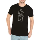 Мужская футболка с надписью розыгрыш, забавный жест руки на русском языке, со слоганом на русском языке, 100% хлопок, модная футболка унисекс