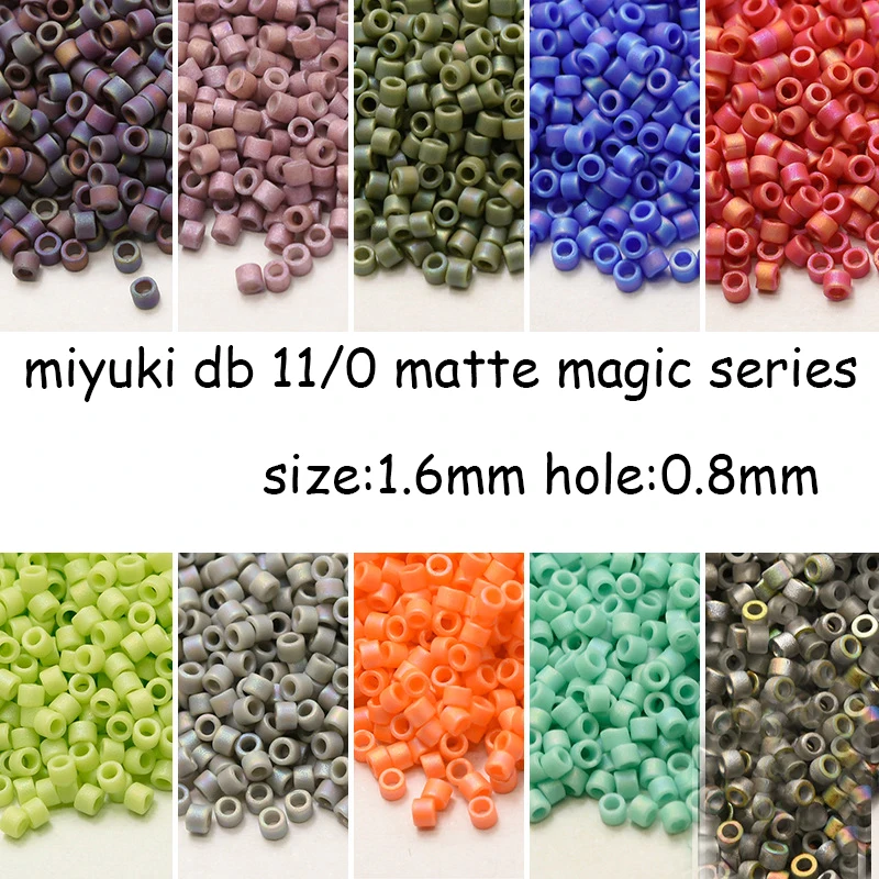 

Импортные японские бусины «Миюки», бусины Delica, матовые, серии Magic DB11/0, 10 г, бусины для изготовления ювелирных изделий