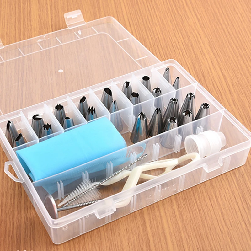 

Cake Decorating Kit Supplies Icing Tips Set Piping Tips Baking Frosting Tools Nozzles Scraper Pastry Bag Baking Tools For Cakes